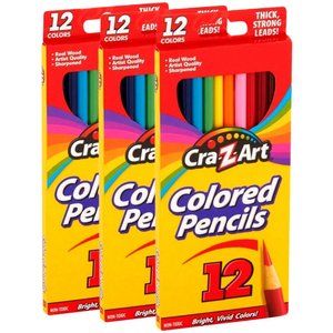 Cra-Z-Art Colored Pencils, Sharpened Thick, Strong Leads, Bright Colors